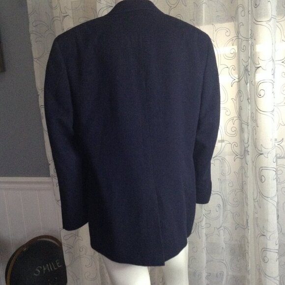 NWOT Price's MI Navy Camel Hair Sport Jacket; 42 Short, Collegiate, Ivy League - Picture 3 of 5